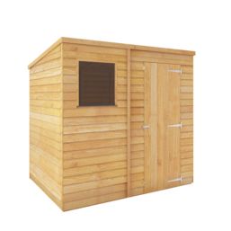 Mercia Value 7' x 5' (Nominal) Pent Overlap Timber Shed