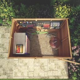 Mercia Value 7' x 5' (Nominal) Pent Overlap Timber Shed