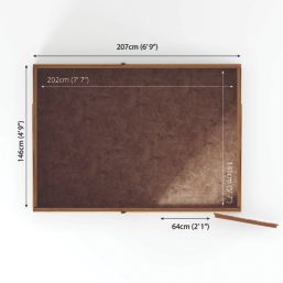 Mercia Value 7' x 5' (Nominal) Pent Overlap Timber Shed