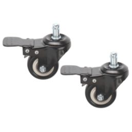 EasyExpand Swivel Castors 50mm Black 2 Pack