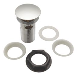 Highlife Bathrooms Slotted Pop Up Domed Basin Waste Chrome 60mm