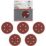 Bosch C430  120 Grit 6-Hole Punched Multi-Material Sanding Discs 150mm 5 Pack