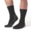 SockShop IOMI Footnurse Diabetic Socks Black 4-8 3 Pack