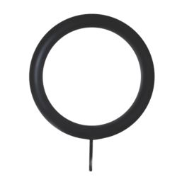 Renaissance Matt Black Curtain Pole 19/16mm x 120-210cm