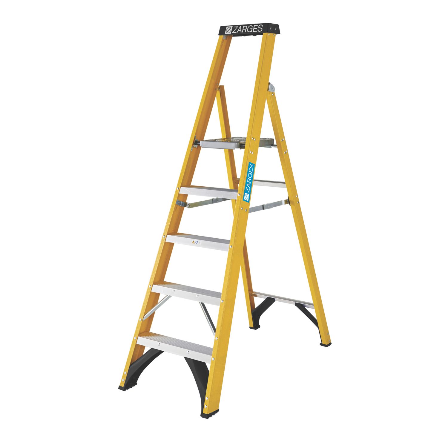 Zarges Fibreglass 1.78m 5 Step Platform Step Ladder (830CP)