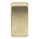 Knightsbridge 'FAN BOOST' Switch Cover Brushed Brass