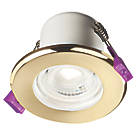 Knightsbridge CFR Fixed  Fire Rated LED Downlight Brass 5W 570lm