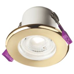 Knightsbridge CFR Fixed  Fire Rated LED Downlight Brass 5W 570lm