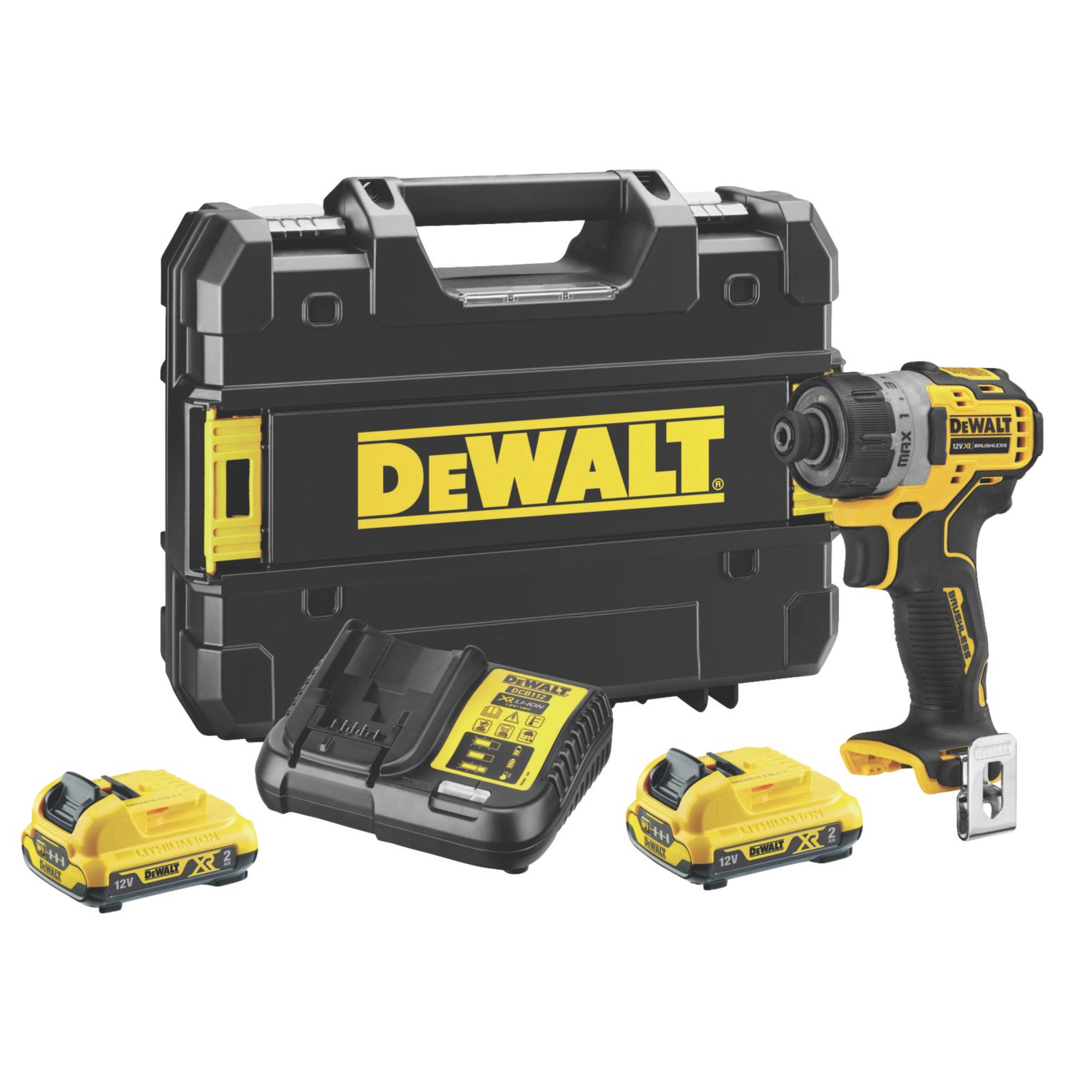 DeWalt DCF601D2-GB 12V 2 x 2.0Ah Li-Ion XR Brushless Cordless Screwdriver (830HP)