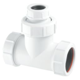 McAlpine V1MX-CO Compression Connection Condensate Tee White 40mm