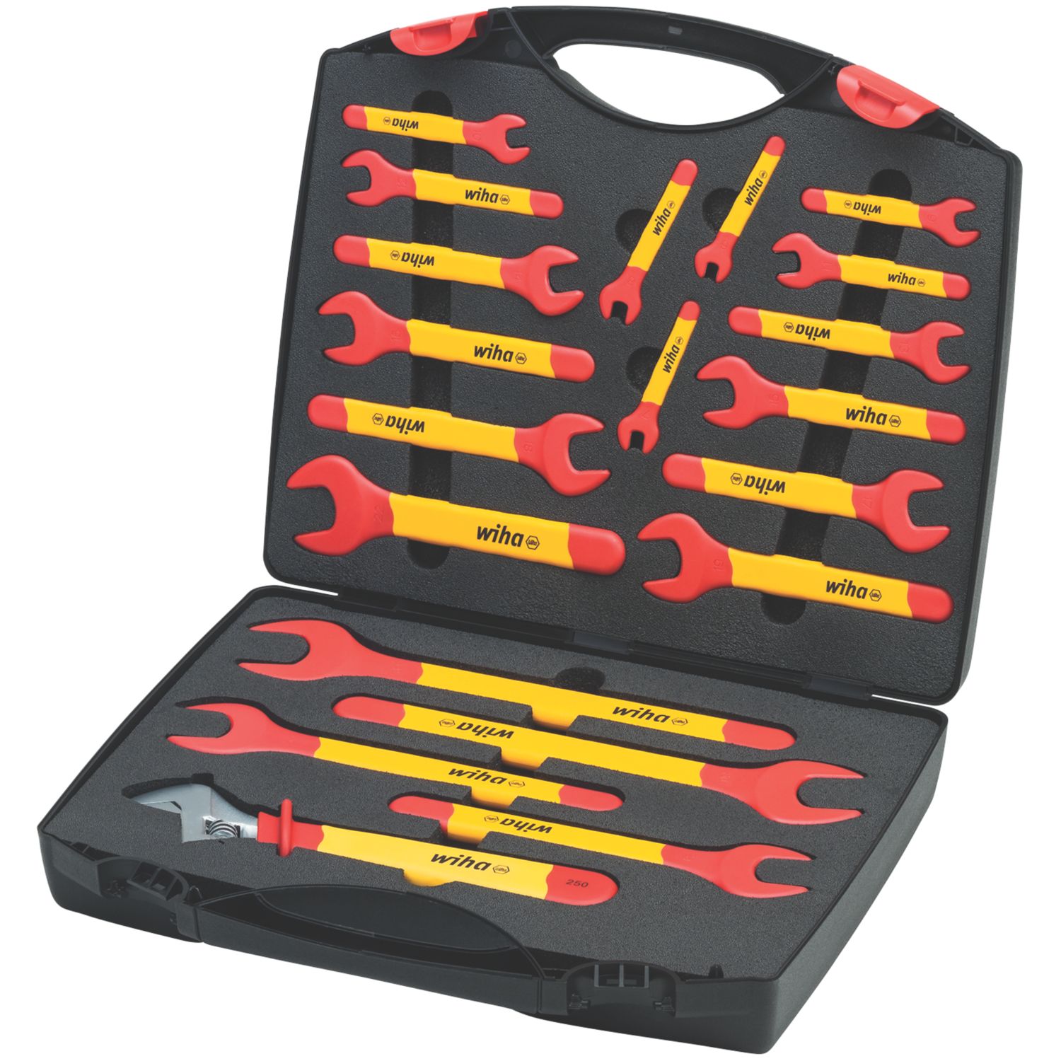 Wiha Single Open-Ended Electrical Insulated Spanner Set 20 Pieces (830JF)