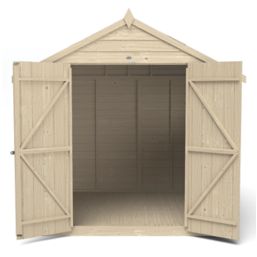 Forest  7' x 7' (Nominal) Apex Overlap Timber Shed with Base & Assembly