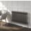 Reina 600mm x 1190mm 3868BTU Raw Metal Horizontal 2 Column Radiator