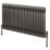 Reina 600mm x 1190mm 3868BTU Raw Metal Horizontal 2 Column Radiator