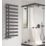 Reina 1140mm x 500mm 1095BTU Gunmetal Flat Designer Towel Radiator