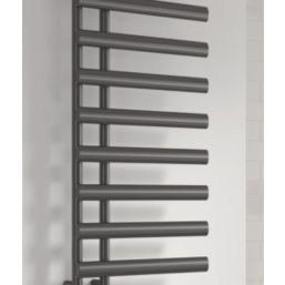 Reina 1140mm x 500mm 1095BTU Gunmetal Flat Designer Towel Radiator