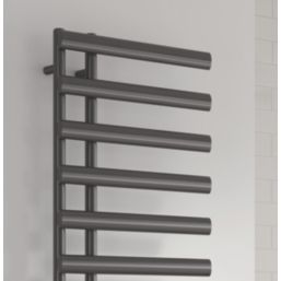 Reina 1140mm x 500mm 1095BTU Gunmetal Flat Designer Towel Radiator
