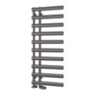 Reina 1140mm x 500mm 1095BTU Gunmetal Flat Designer Towel Radiator