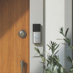 Ring  Hard-Wired Video Doorbell Satin Nickel