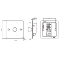 Knightsbridge  1-Gang 2-Way LED Intelligent Dimmer Switch  Polished Chrome