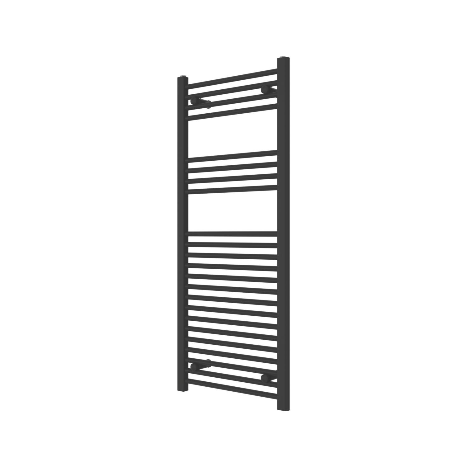 Flomasta 1200mm x 500mm 1815BTU Black Flat Towel Radiator (830TF)