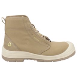 Safety Jogger Ecodesert S1P Mid Size 10.5  Beige  Steel Toe Cap Safety Boots