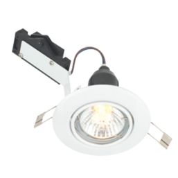 LAP  Adjustable  Mains Voltage Downlight Gloss White