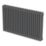 Flomasta 600mm x 1010mm 4366BTU Anthracite Horizontal 3 Column Radiator