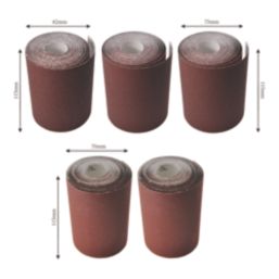 Titan  60/80/120 Grit Wood Sanding Rolls 5m x 115mm 5 Pack