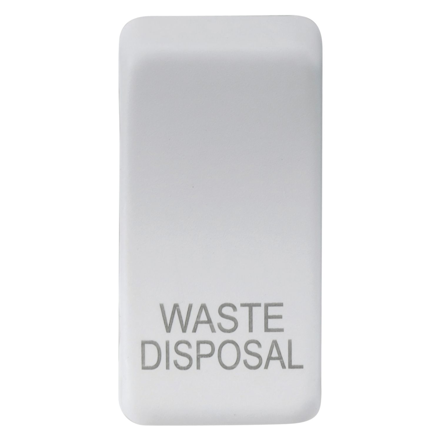 Knightsbridge 'WASTE DISPOSAL' Switch Cover Matt White (831CT)