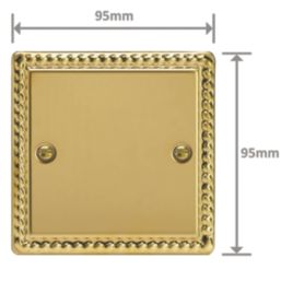 Varilight  1-Gang Blanking Plate Polished Brass