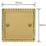 Varilight  1-Gang Blanking Plate Polished Brass