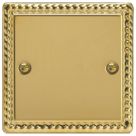 Varilight  1-Gang Blanking Plate Polished Brass