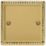 Varilight  1-Gang Blanking Plate Polished Brass