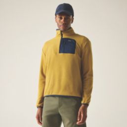 Regatta Frankie Half Zip Fleece Wood Brown / Navy Medium 45.6" Chest