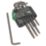 Wera 967/9 TX1 SB Blacklaser Metric Torx L-Key Set 9 Pieces