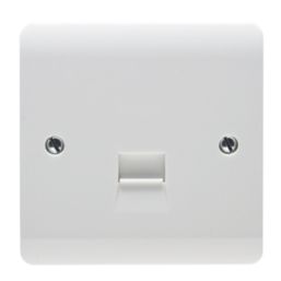 Crabtree Instinct 1-Gang Master Telephone Socket White
