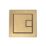 Square Dual-Flush Flushing Button Brushed Brass