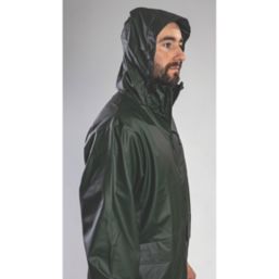 Helly Hansen Voss Waterproof Jacket Dark Green Small Size 36" Chest