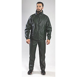Helly Hansen Voss Waterproof Jacket Dark Green Small Size 36" Chest