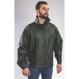 Helly Hansen Voss Waterproof Jacket Dark Green Small Size 36" Chest