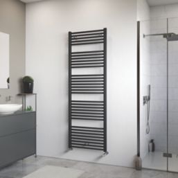 Ximax 1728mm x 600mm 2980BTU Anthracite Flat Designer Towel Radiator