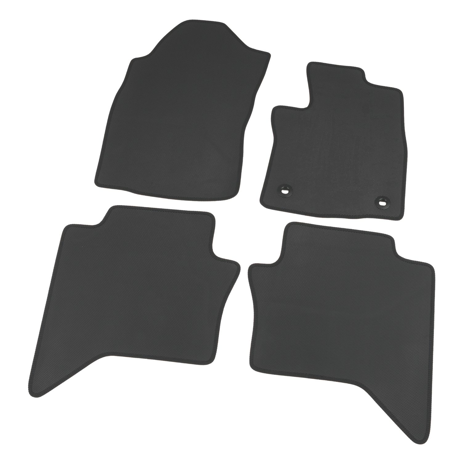 Unique Products Toyota Hilux 2015 - 2020 Rubber Automotive Mat 4 Pieces (831VE)