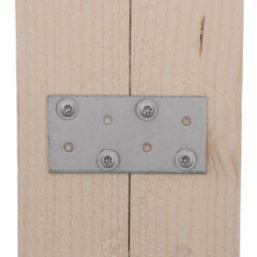 Magnodur Nailing Plates Silver 80mm x 40mm x 2mm 10 Pack