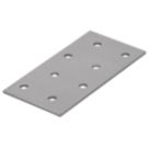 Magnodur Nailing Plates Silver 80mm x 40mm x 2mm 10 Pack