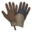 ClipGlove Bottle Glove Plus   Recycled Polyethylene Gardening Gloves Navy / Khaki Medium