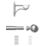 Rothley Brushed Stainless Steel Extendable Curtain Pole w/ Orb Finials 28mm x 165-300cm