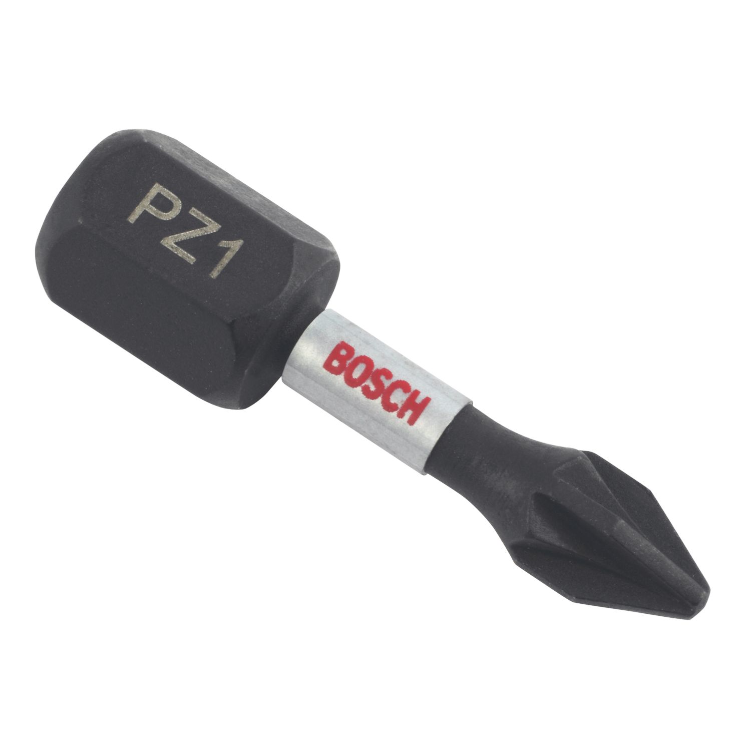 Bosch 1/4" 25mm Hex Shank PZ1 Impact Control Screwdriver Bits 2 Pack (8320V)