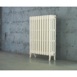 Arroll 760mm x 754mm 3719BTU White Cast Iron 4 Column Radiator