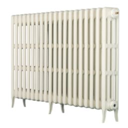 Arroll 760mm x 754mm 3719BTU White Cast Iron 4 Column Radiator